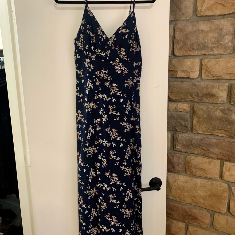 Navy floral Abercrombie & Fitch maxi dress